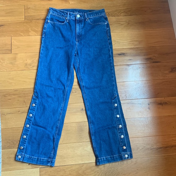 Rag & Bone Jeans with Buttons - Picture 2 of 3